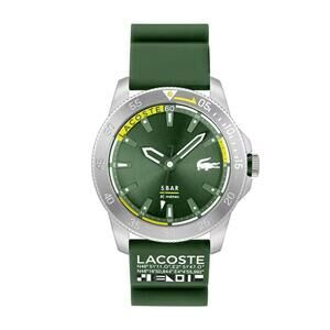 Lacoste Men's Green Silicone Strap Watch 46mm